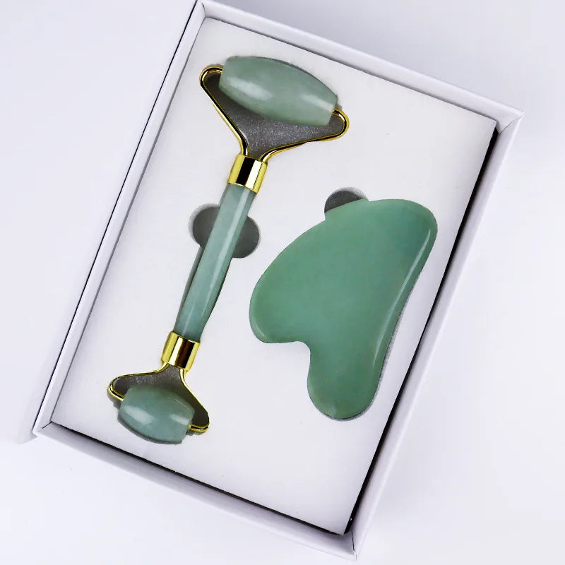Verre Jade Roller & Gua Sha Set