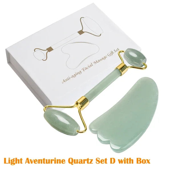 Verre Jade Roller & Gua Sha Set