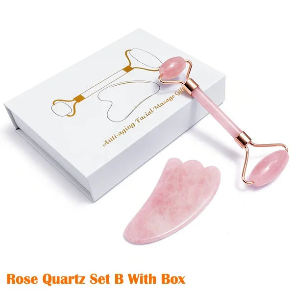 Verre Jade Roller & Gua Sha Set