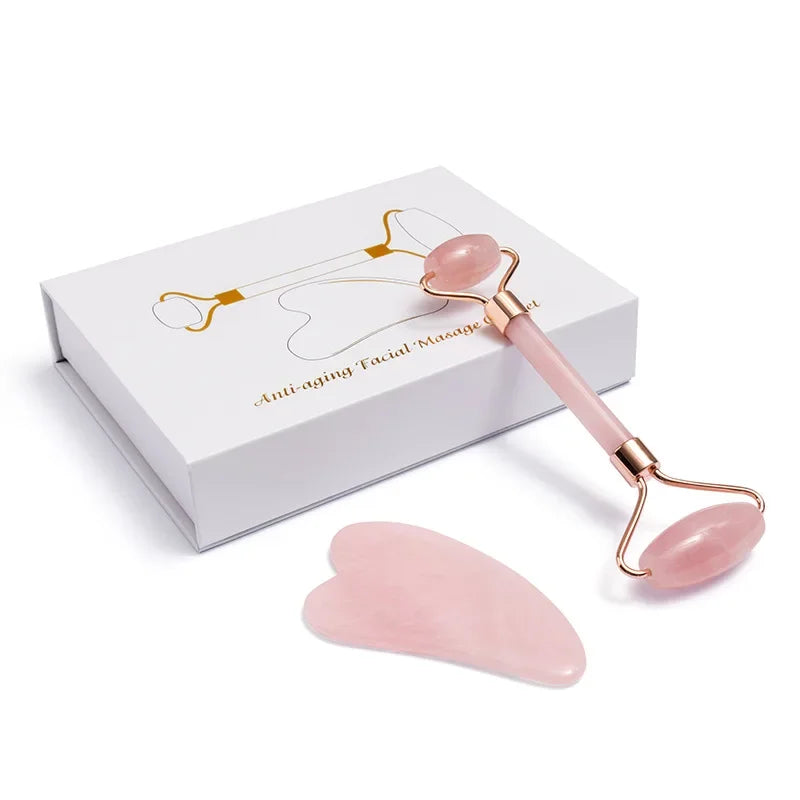 Verre Jade Roller & Gua Sha Set