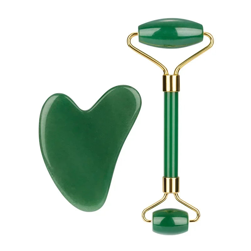 Verre Jade Roller & Gua Sha Set