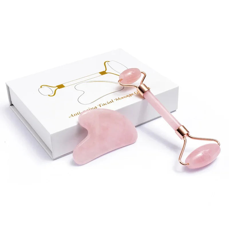 Verre Jade Roller & Gua Sha Set